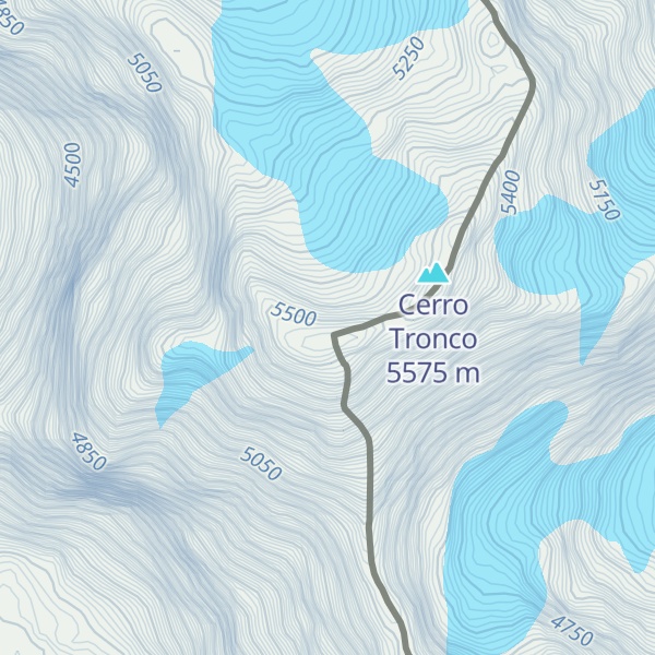 Map of Antecumbre Oeste