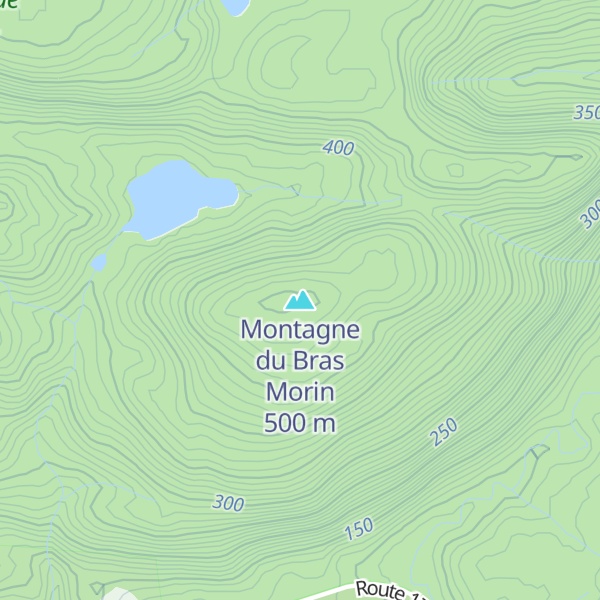 Map of Montagne du Bras Morin