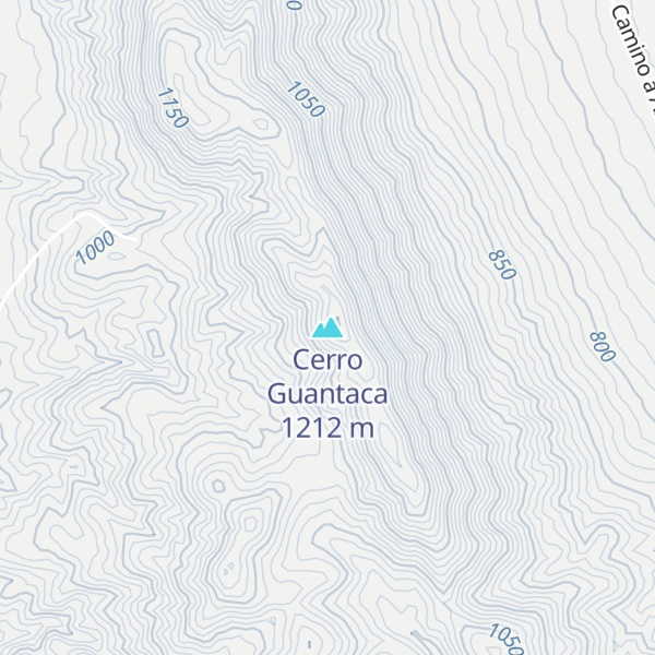 Map of Cerro Guantaca
