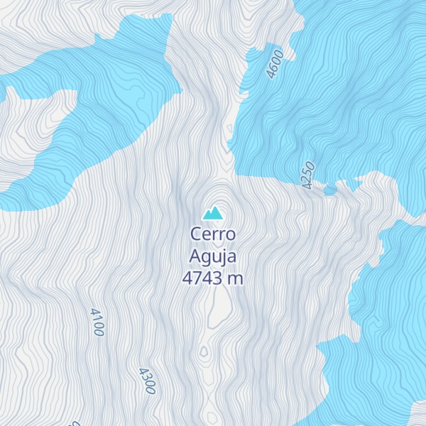 Map of Cerro Aguja