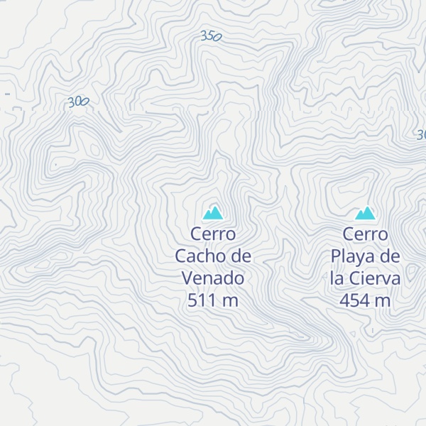 Map of Cerro Cacho de Venado