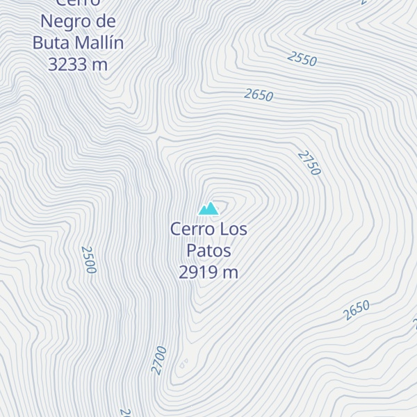 Map of Cerro Los Patos