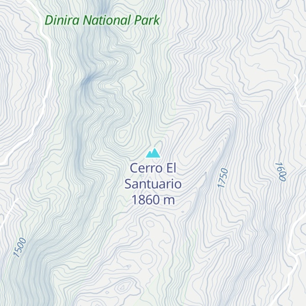 Map of Cerro El Santuario