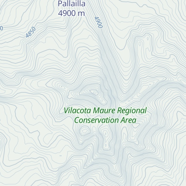 Map of Cerro Pollailla