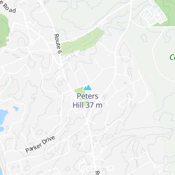 Map of Peters Hill
