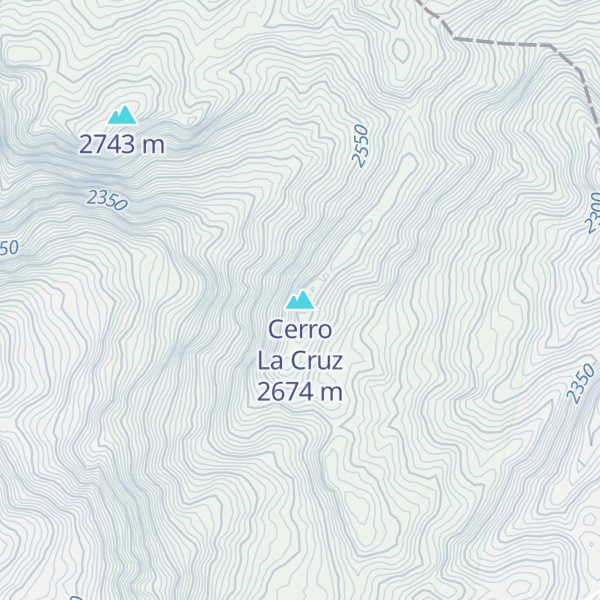 Map of Cerro La Cruz