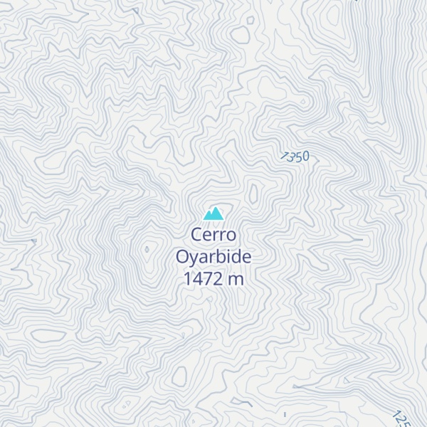 Map of Cerro Oyarbide