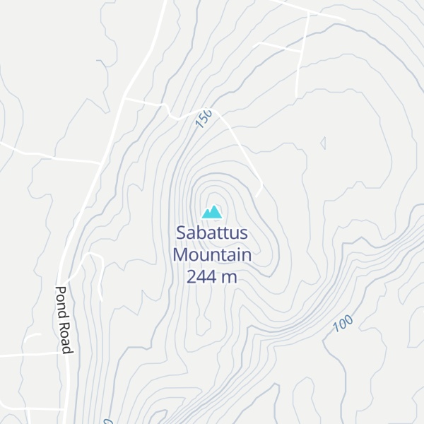 Map of Sabattus Mountain