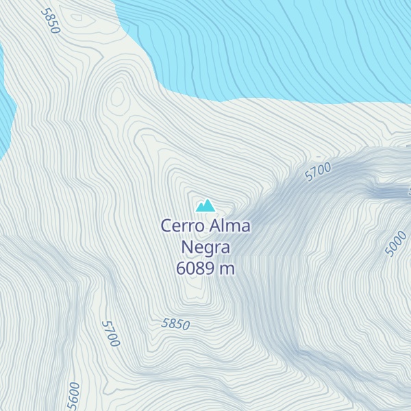 Map of Cerro Alma Negra