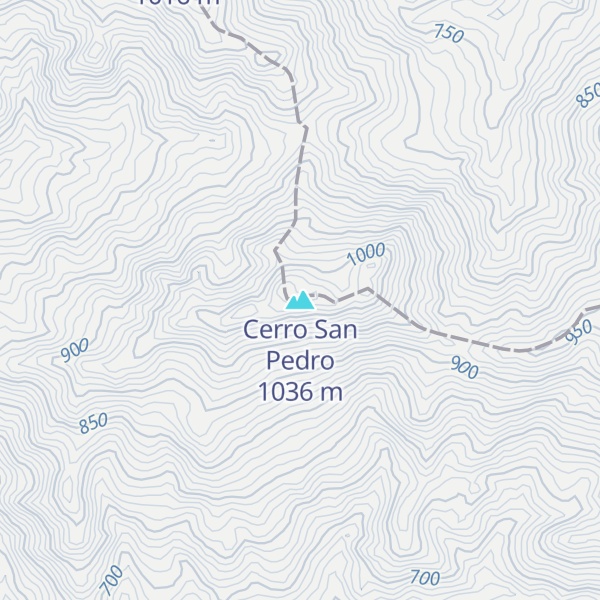 Map of Cerro San Pedro