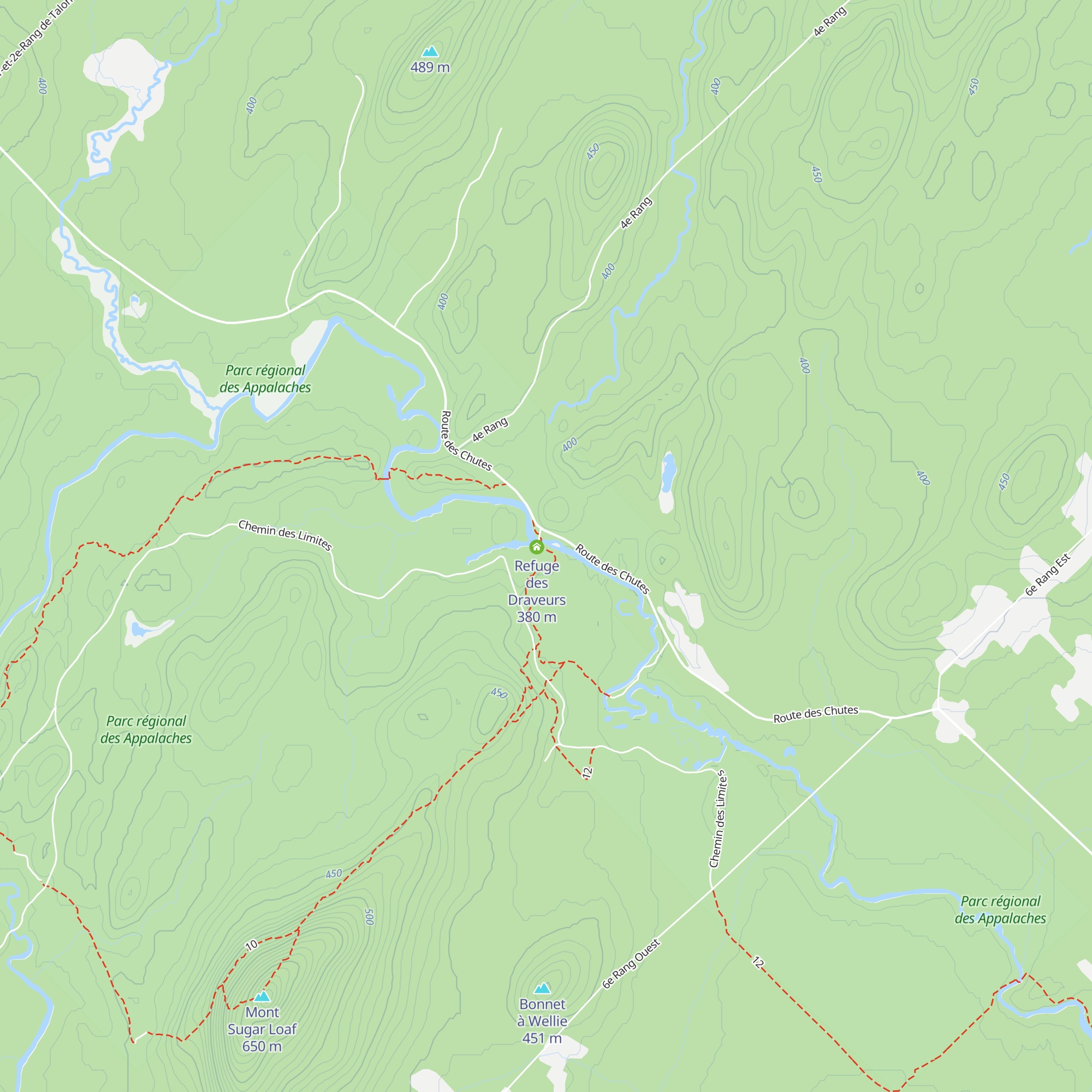 Refuge de la Chute à Dupuis map