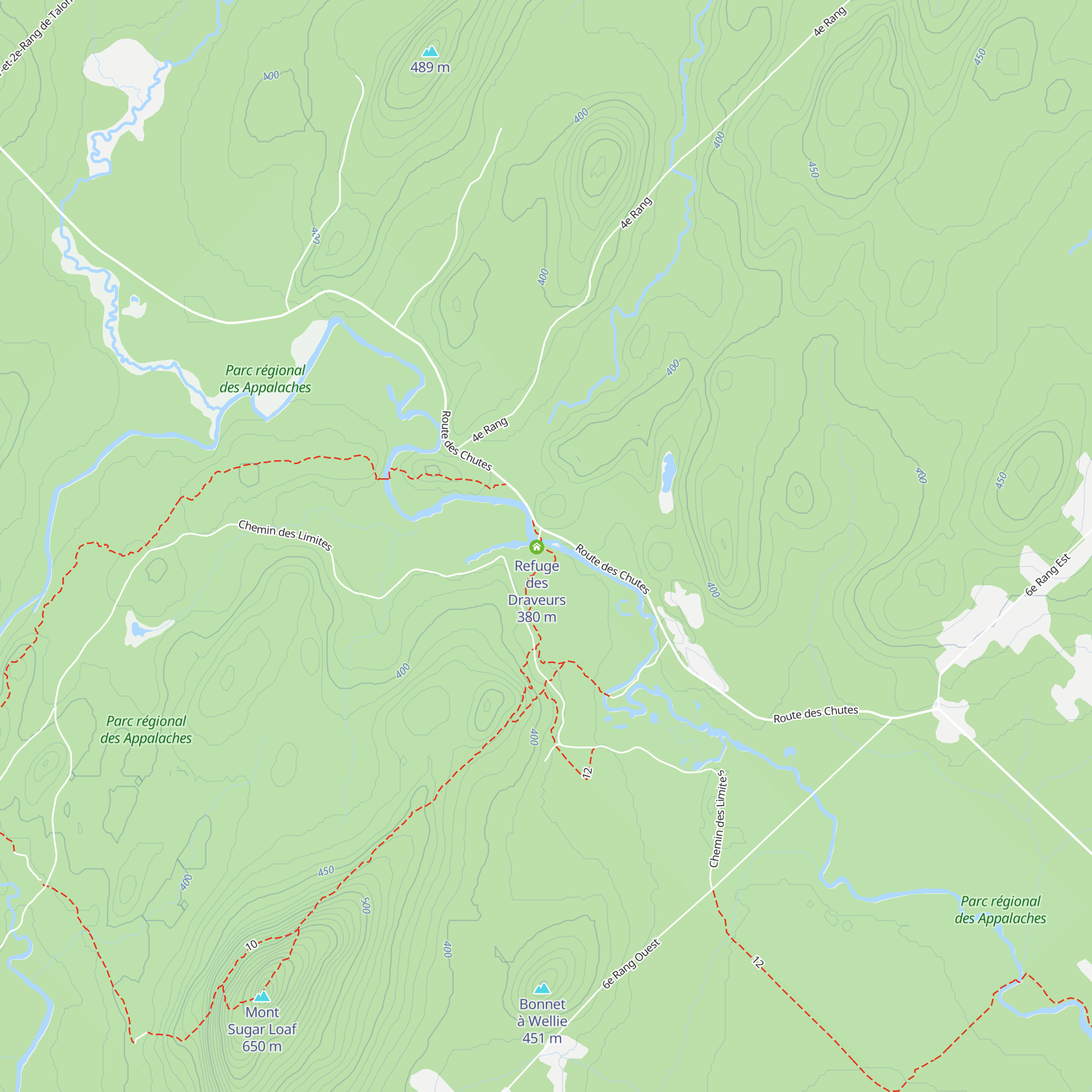Refuge de la Chute à Dupuis map
