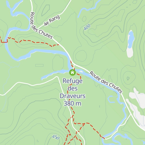 Map of Refuge des Draveurs
