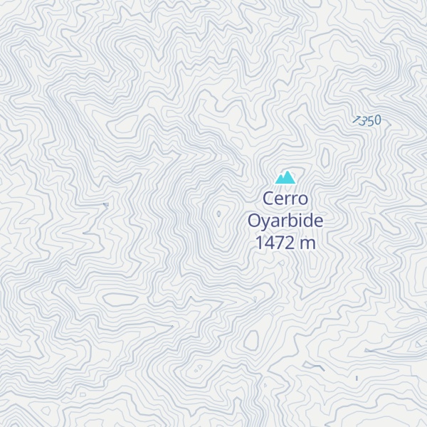 Map of Monte Oyarvide