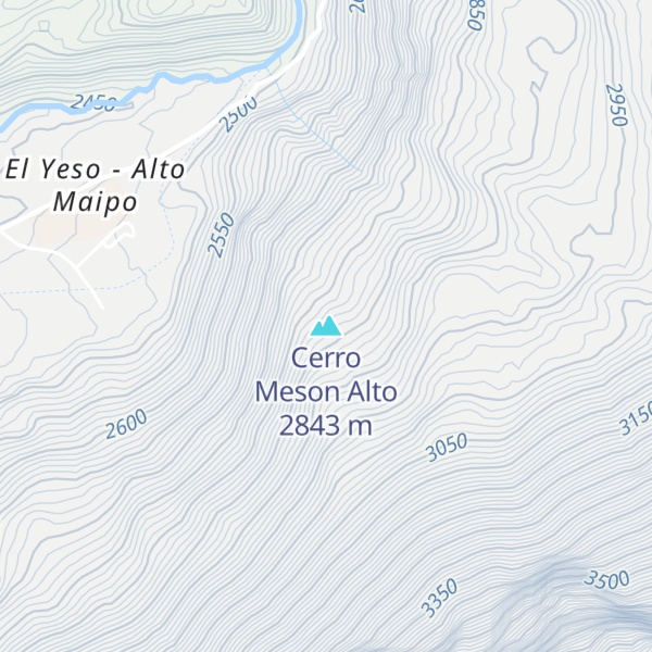 Map of Cerro Meson Alto