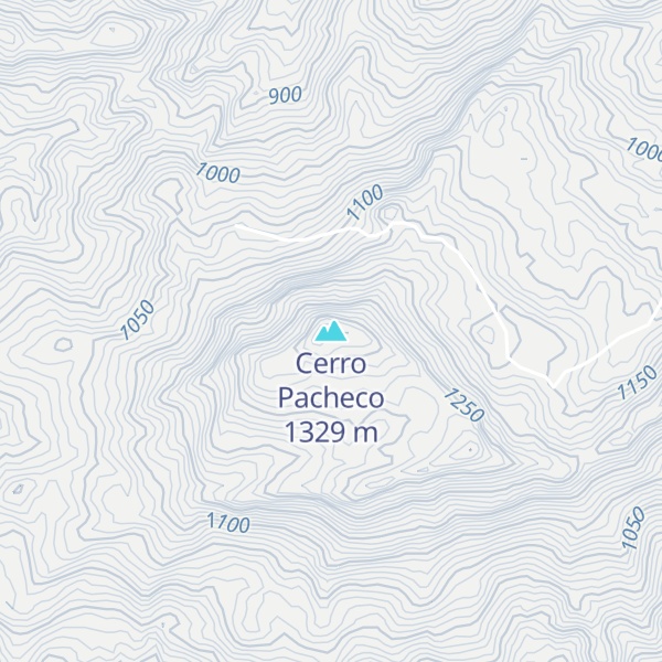 Map of Cerro Pacheco