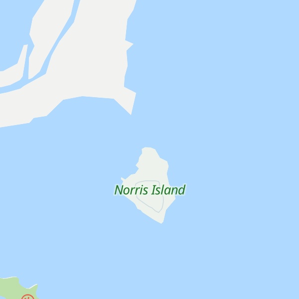 Map of Norris Island Cabin