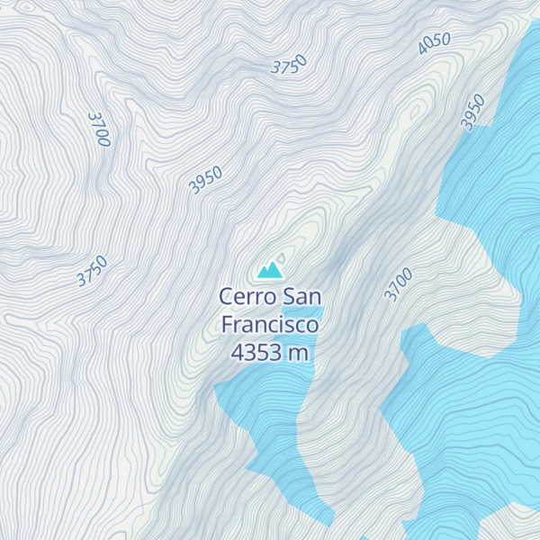Map of Cerro San Francisco