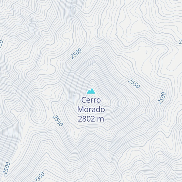Map of Cerro Morado