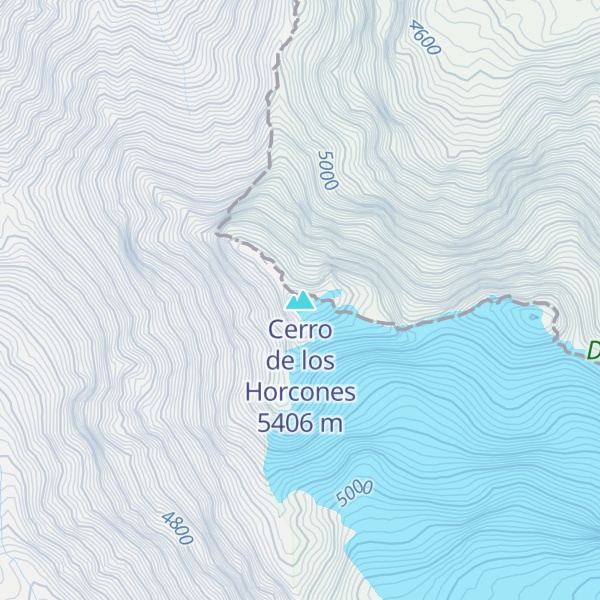 Map of Cerro de los Horcones