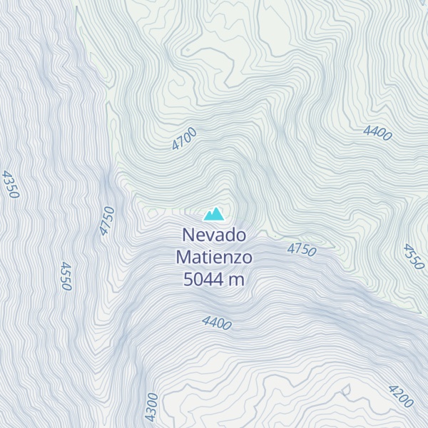 Map of Nevado Matienzo