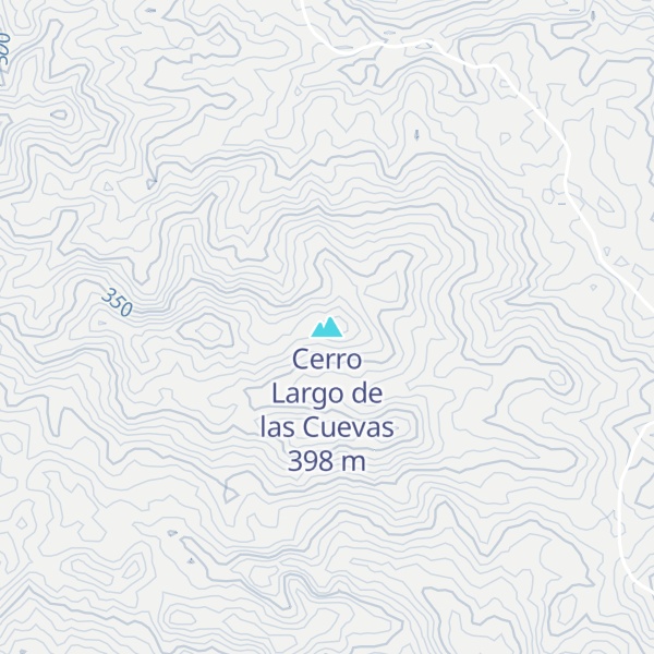 Map of Cerro Largo de las Cuevas