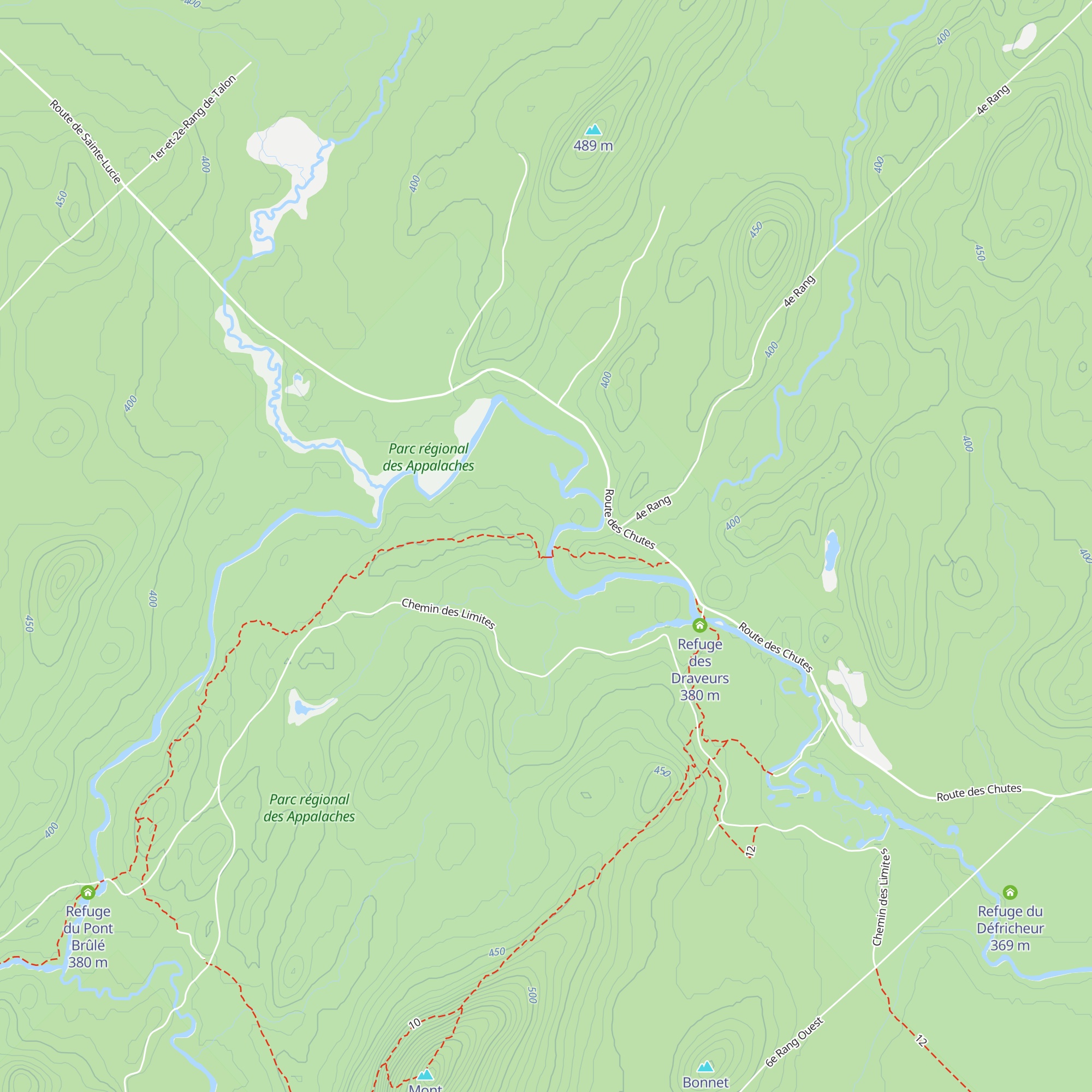 Refuge du Pont des Méandres map