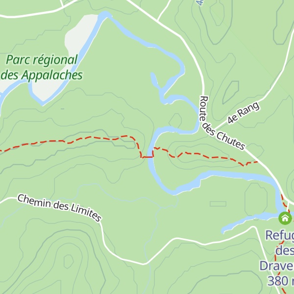 Map of Refuge du Pont des Méandres
