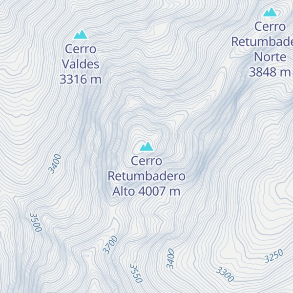 Map of Cerro Retumbadero Alto