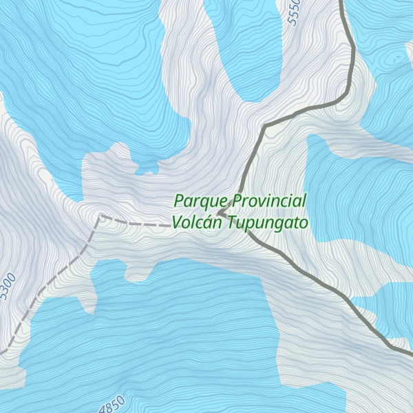 Map of Nevado Juncal (Cumbre Sur)