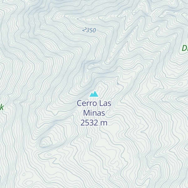 Map of Cerro Las Minas