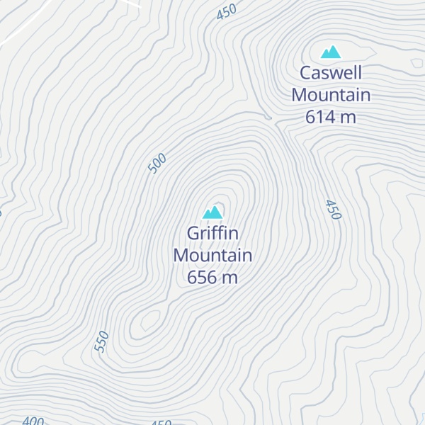 Map of Griffin Mountain