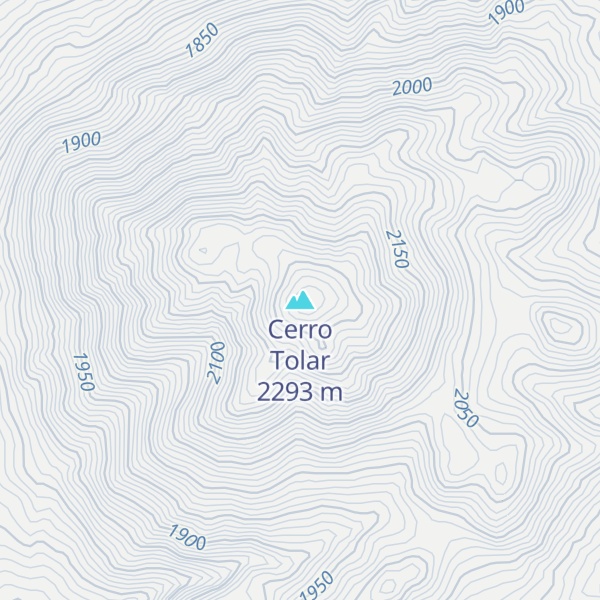 Map of Cerro Tolar
