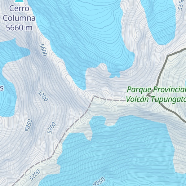 Map of Nevado Juncal (Cumbre Chilena)