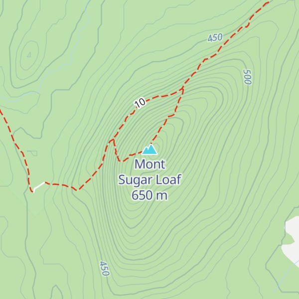 Map of Mont Sugar Loaf