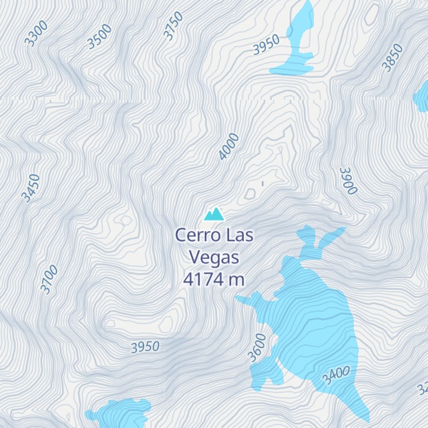 Map of Cerro Las Vegas
