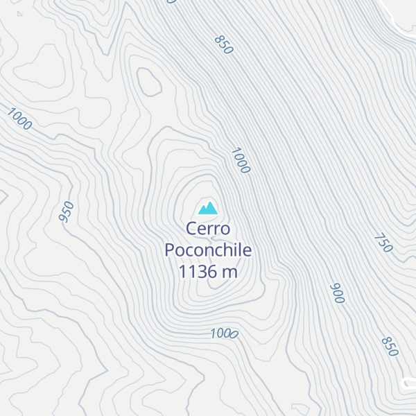 Map of Cerro Poconchile