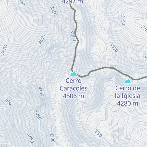Map of Cerro Caracoles