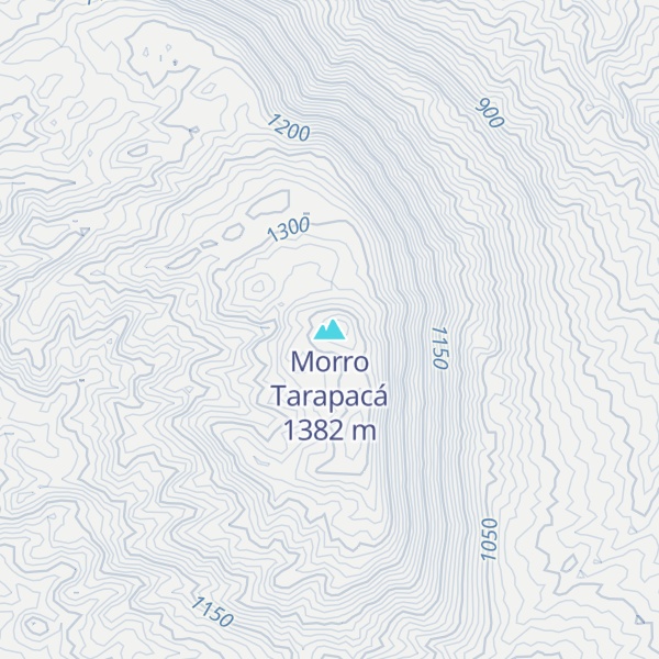 Map of Morro Tarapacá
