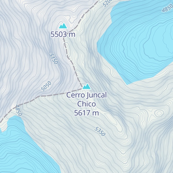 Map of Cerro Juncal Chico
