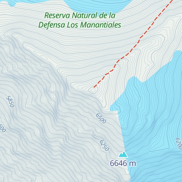 Map of Cerro Mercedario