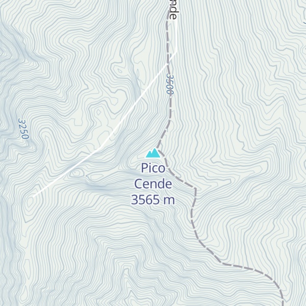 Map of Pico Cende