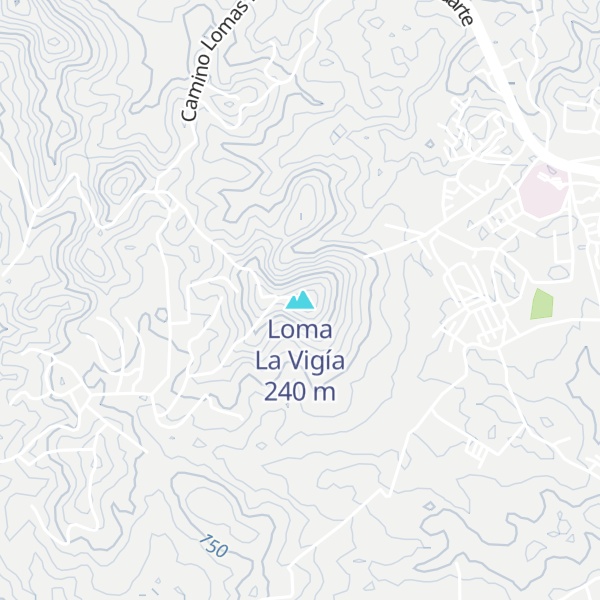 Map of Loma La Vigía