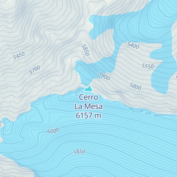 Map of Cerro La Mesa