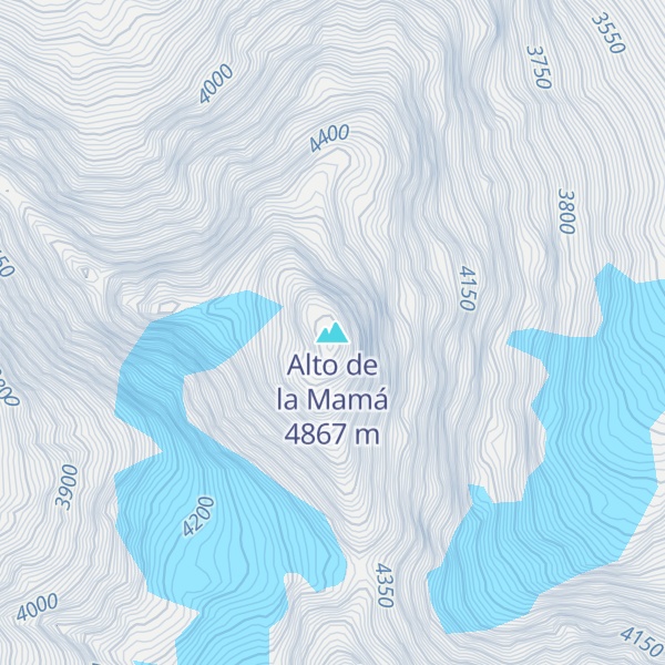 Map of Alto de la Mamá