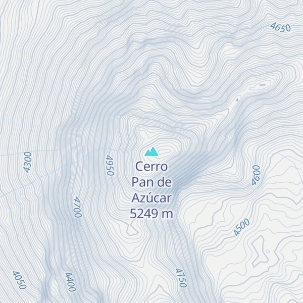 Map of Cerro Pan de Azúcar