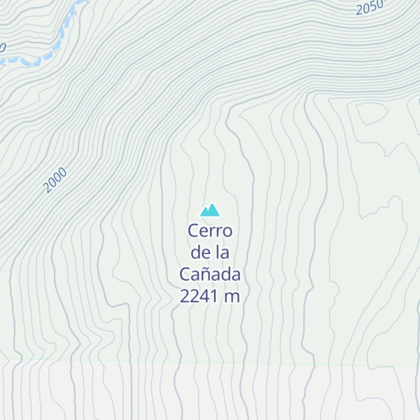 Map of Cerro de la Cañada