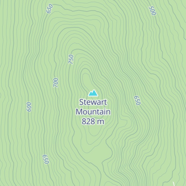 Map of Stewart Mountain