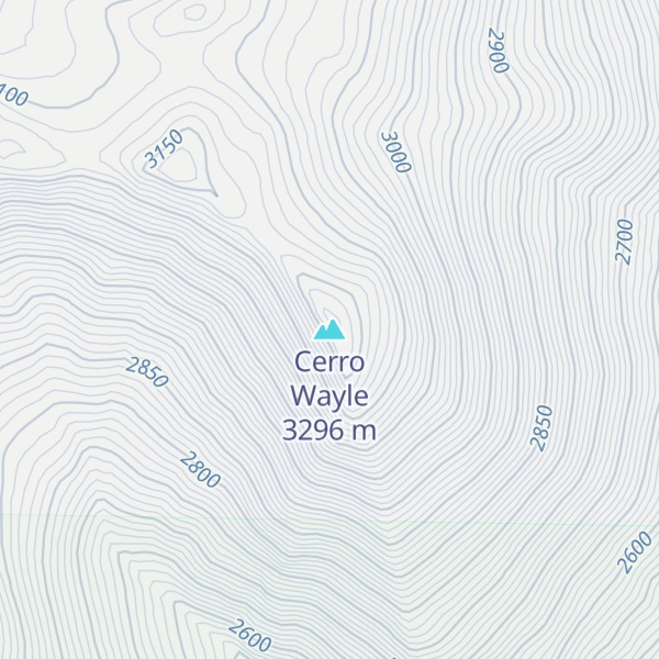Map of Cerro Wayle
