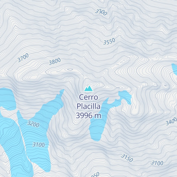 Map of Cerro Placilla